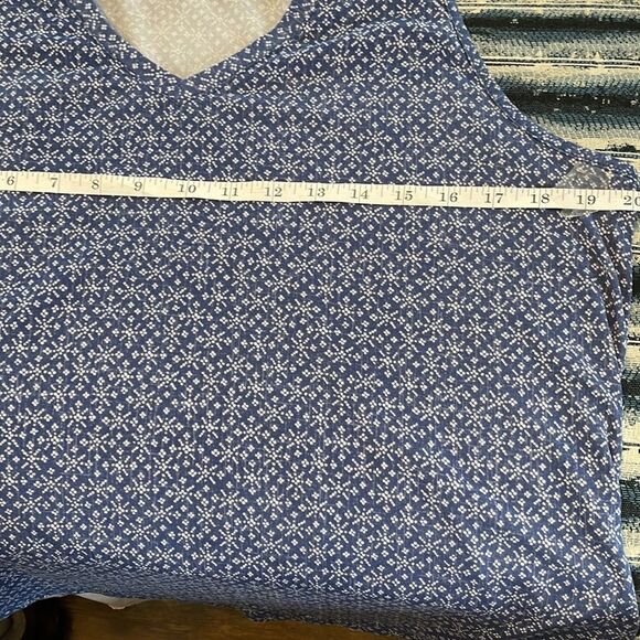 JACLYN INTIMATES blue and white pajama shirt and shorts size XL - Picture 7 of 8